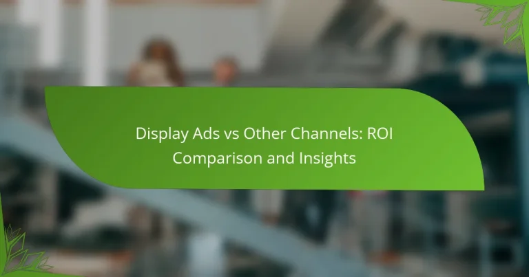 Anuncios Display vs Otros Canales: Comparación de ROI e Insights